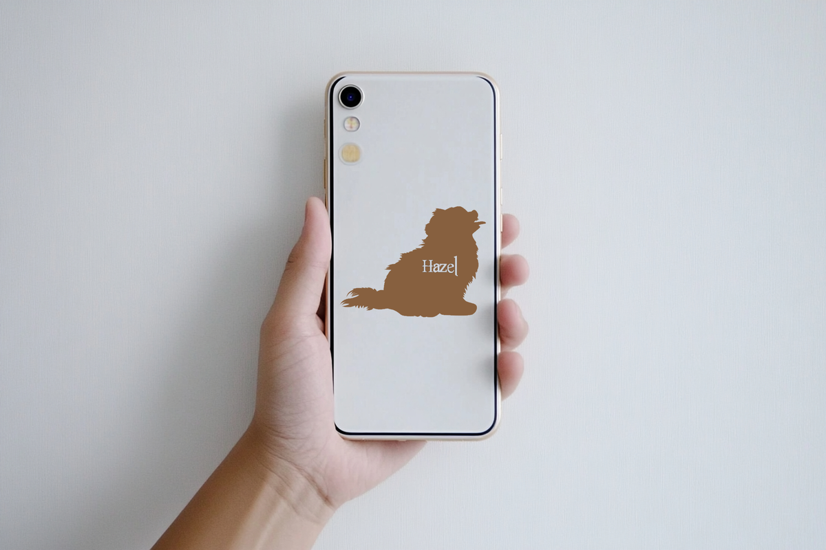 Personalized Pomeranian Vinyl Sticker, Customized with Your Dog's Name