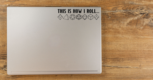 This Is How I Roll Polyhedral Dice Sticker