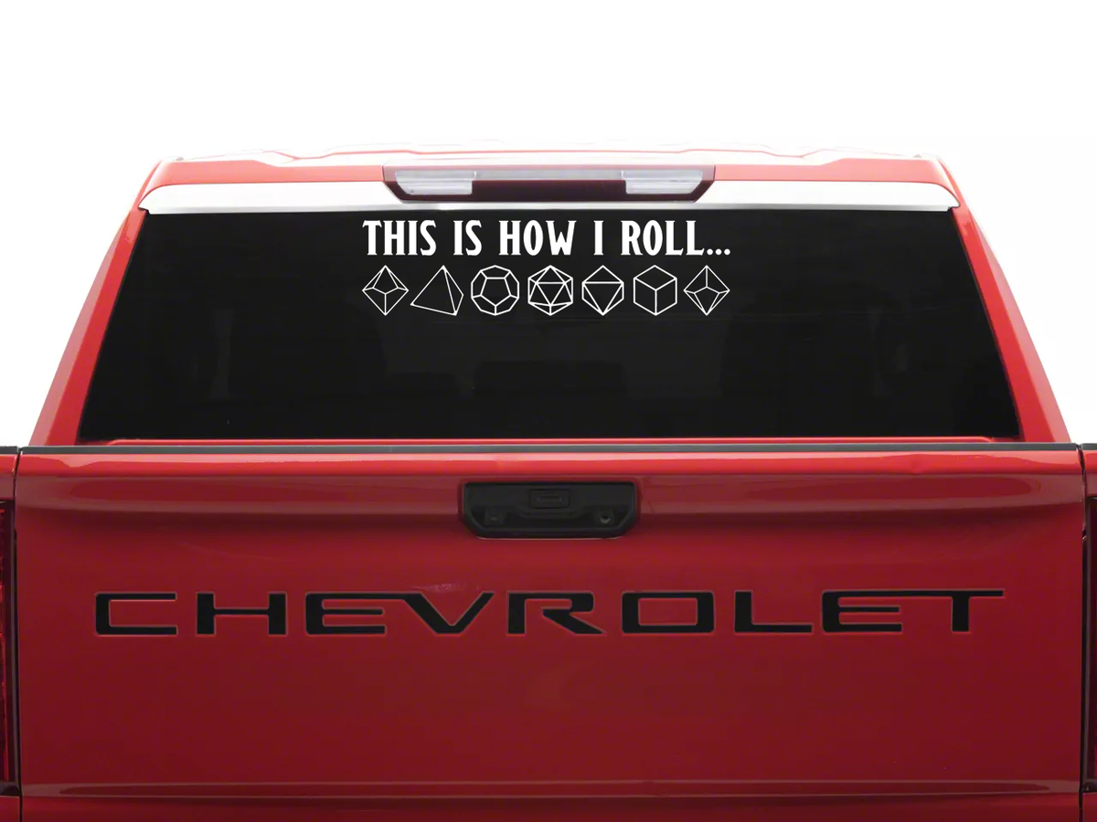 This Is How I Roll Polyhedral Dice Sticker