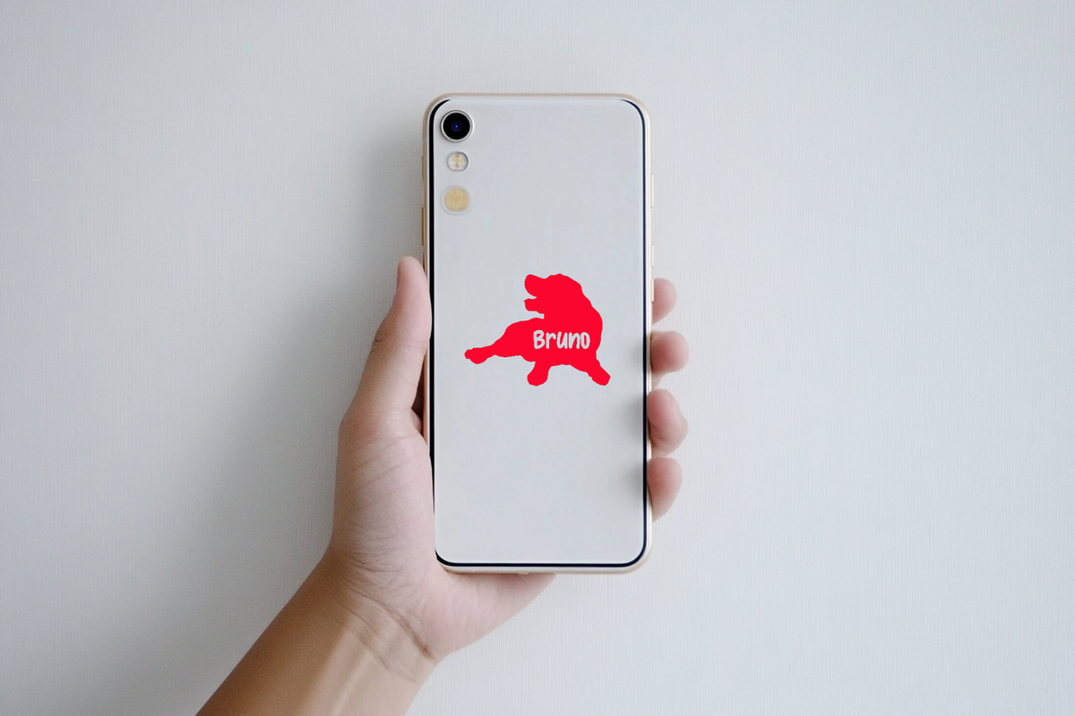 Personalized Labrador Retriever Vinyl Sticker, Customized with Your Dog's Name