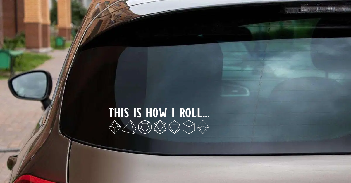 This Is How I Roll Polyhedral Dice Sticker