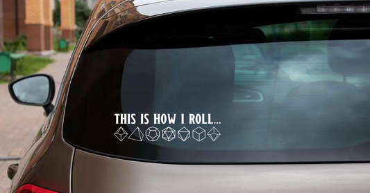 This Is How I Roll Polyhedral Dice Sticker